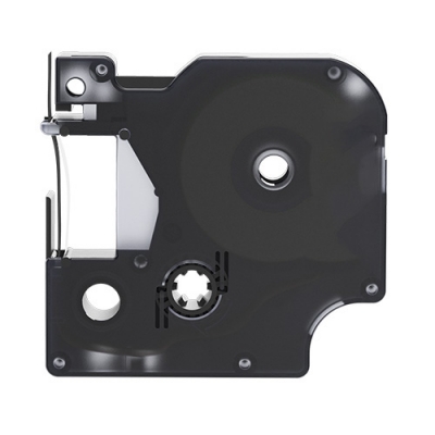 Dymo 53713 compatible lettertape zwart op wit 24mm