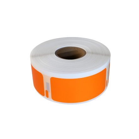 Dymo 11352 compatible labels oranje, 25 x 54mm, 500 etiketten