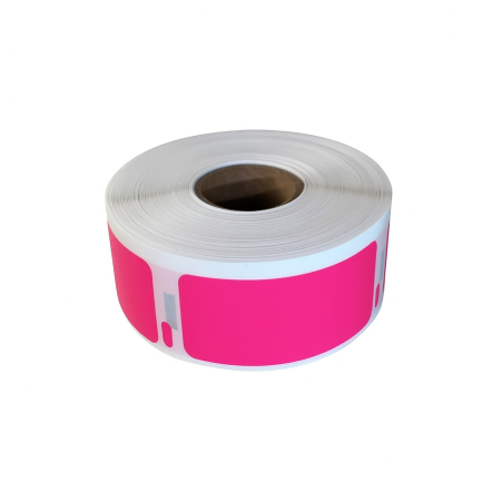 Dymo 11352 compatible labels roze, 25 x 54mm, 500 etiketten