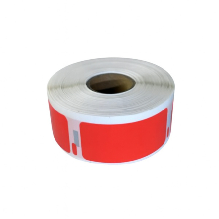 Dymo 11352 compatible labels rood, 25 x 54mm, 500 etiketten