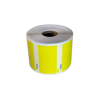 Dymo 11354 compatible labels geel, 25 x 54mm, 1000 etiketten