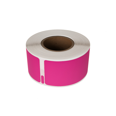 Dymo 99010 compatible labels roze, 28 x 89mm, 130 etiketten