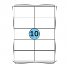 A4 stickervellen 105 x 57 mm, 1.000 labels