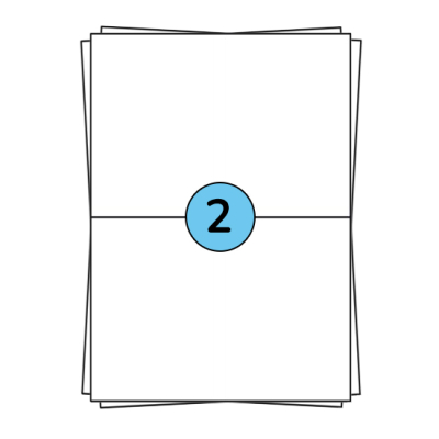 A4 stickervellen 210 x 148 mm, 200 labels
