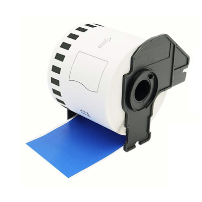 Brother DK-22205 compatible labels blauw, 62mm x 30,48m