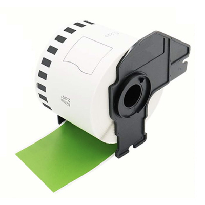 Brother DK-22205 compatible labels groen, 62mm x 30,48m