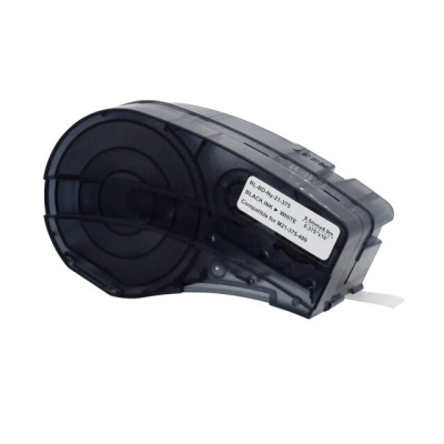 Brady M21-375-499 compatible labeltape zwart op wit 9,53mm