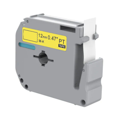 Brother M-K631 compatible lettertape zwart op geel 12mm