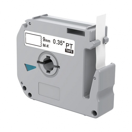 Brother M-K221 compatible lettertape zwart op wit 9mm