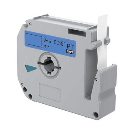 Brother M-K521 compatible lettertape zwart op blauw 9mm