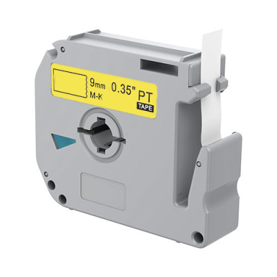 Brother M-K621 compatible lettertape zwart op geel 9mm