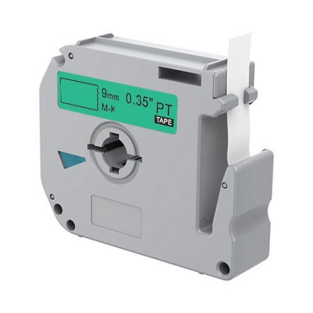 Brother M-K721 compatible lettertape zwart op groen 9mm